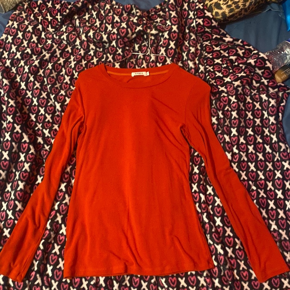 Red Long Sleeve Tee